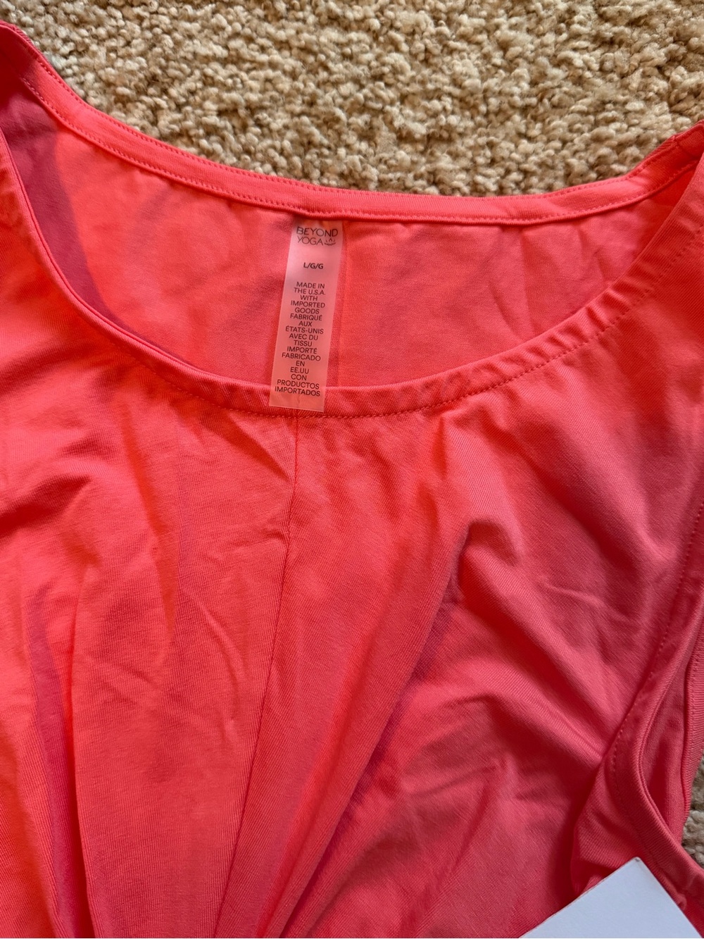 Beyond Yoga Coral Knot-Front Cutout Midi Dress Size L NWT - Picture 5 of 5